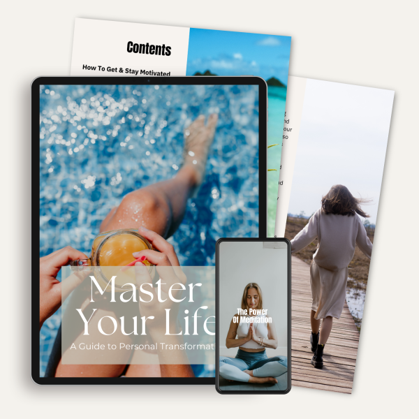 Master Your Life personal transformation ebook cover showing lifestyle and mindset coaching guide