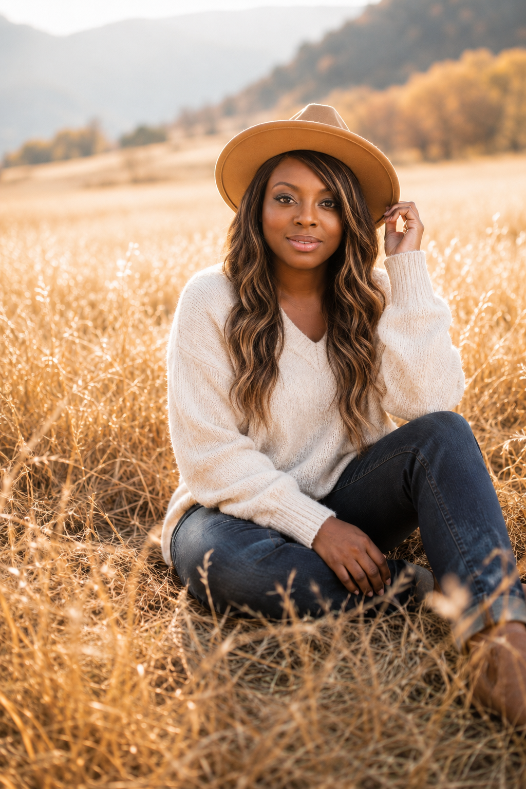 Nefe Golden hour in autumn fields