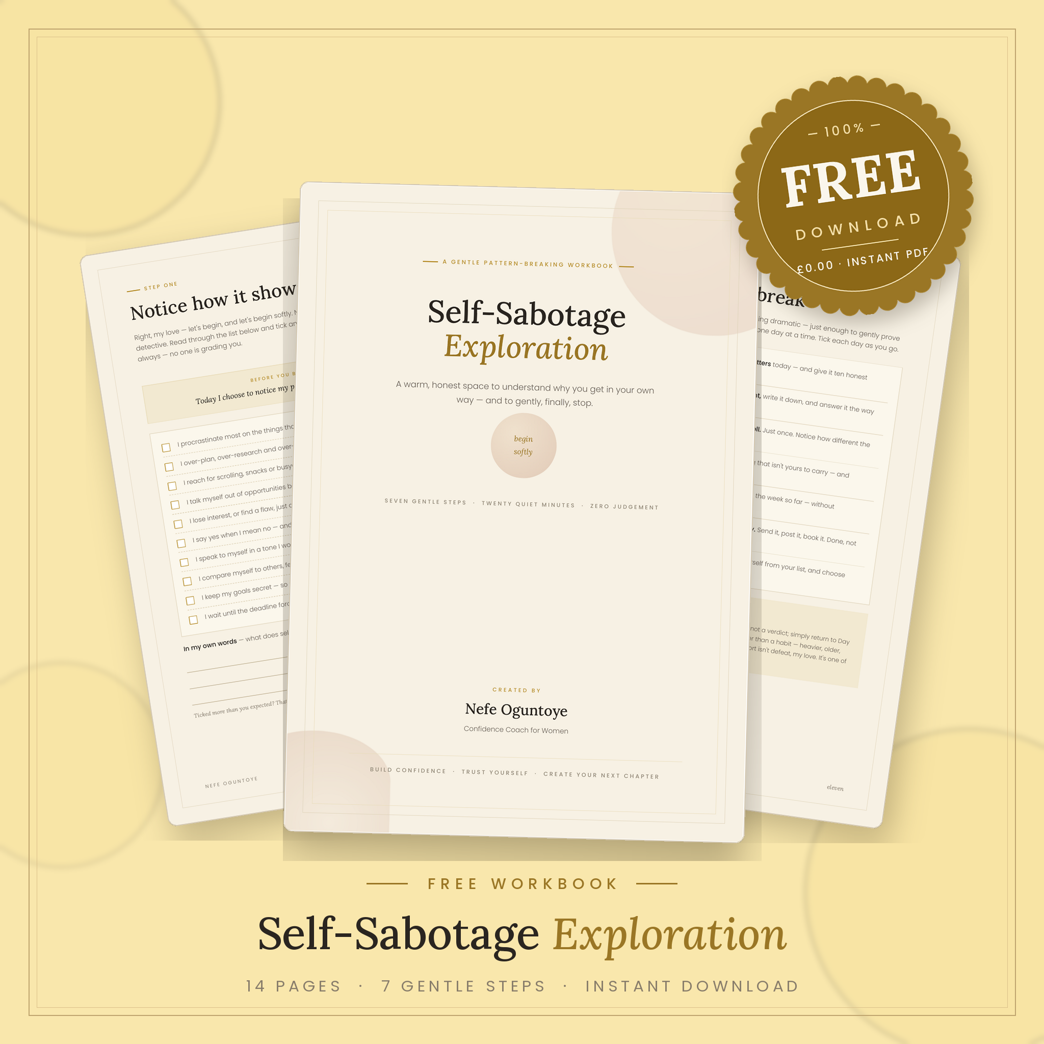 Self-Sabotage Exploration Workbook (Free)